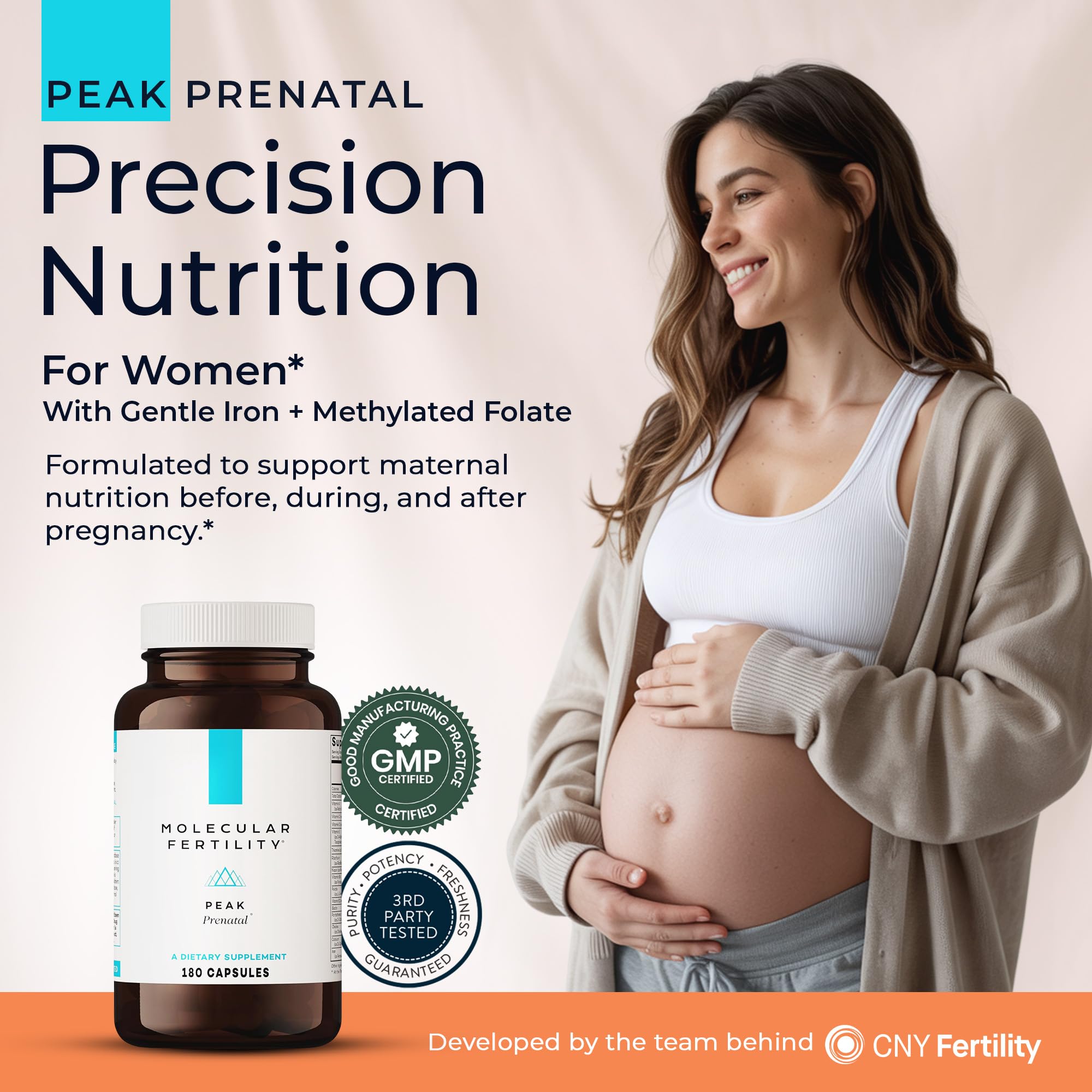 Molecular Fertility Prenatal Vitamins 100g packaging