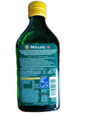 MÖLLER'S Cod Liver Oil 481g bottle in a kitchen setting