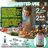 molorik pure Zeolite Liquid Drops showing dosage instructions