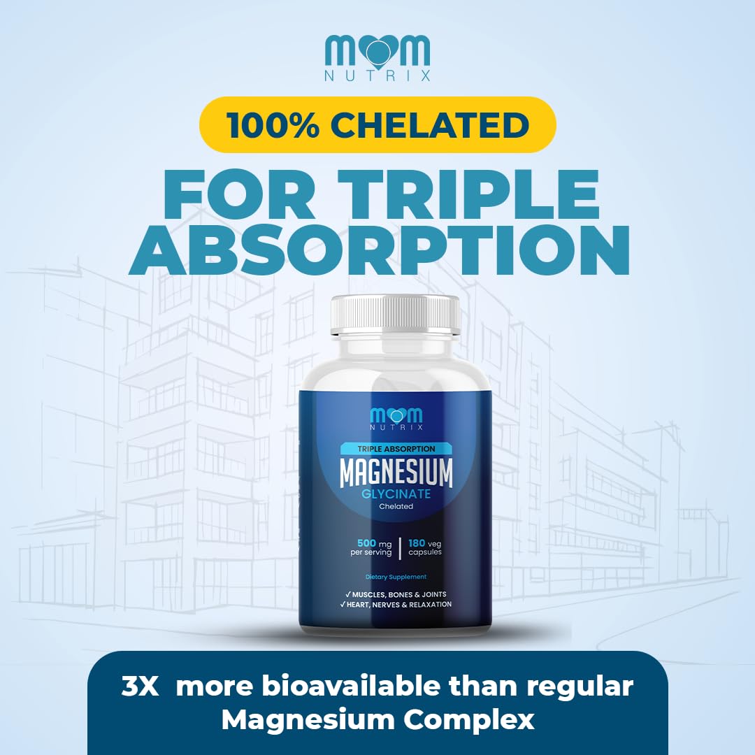 MOM NUTRIX Magnesium Glycinate 100% Pure 141g packaging