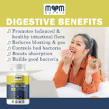 MOM NUTRIX Probiotic Capsules back view with ingredient list