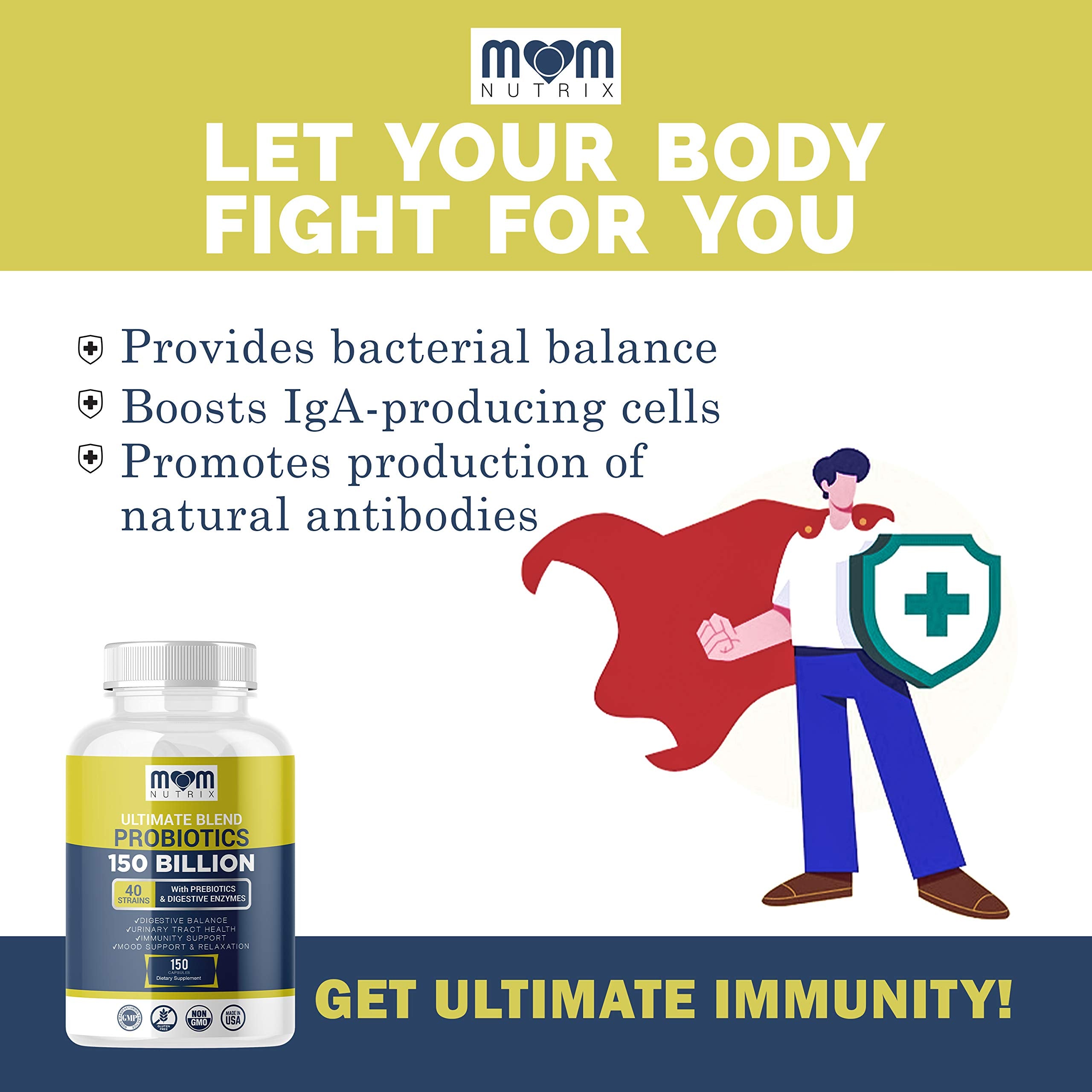 MOM NUTRIX Probiotic Capsules in a lifestyle setting