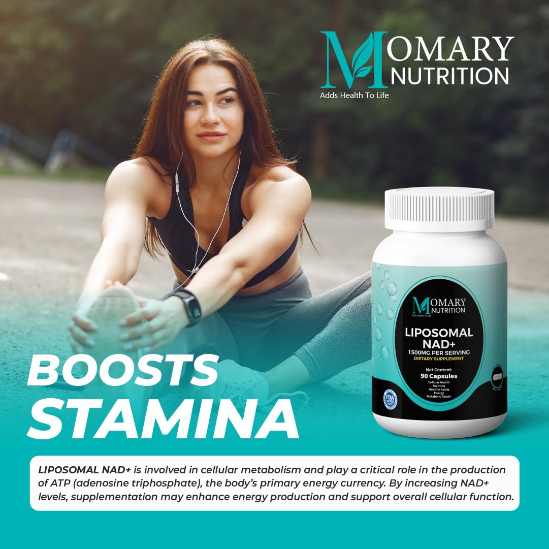 MOMARY NUTRITION Resveratrol NAD+ Liposomal Supplement lifestyle scene