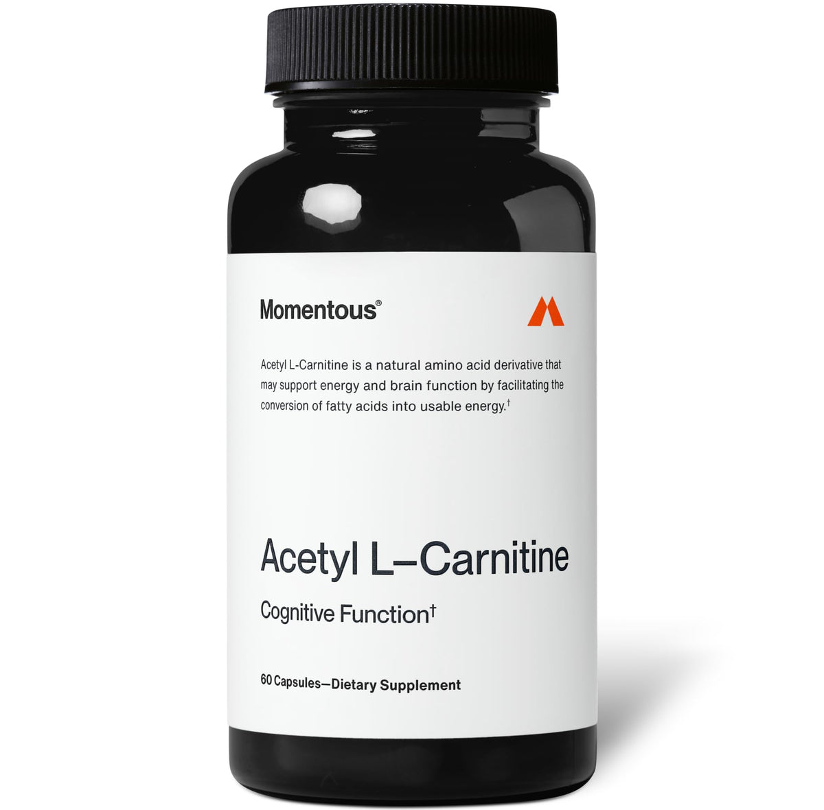 Momentous Acetyl L-Carnitine 60 capsules front view