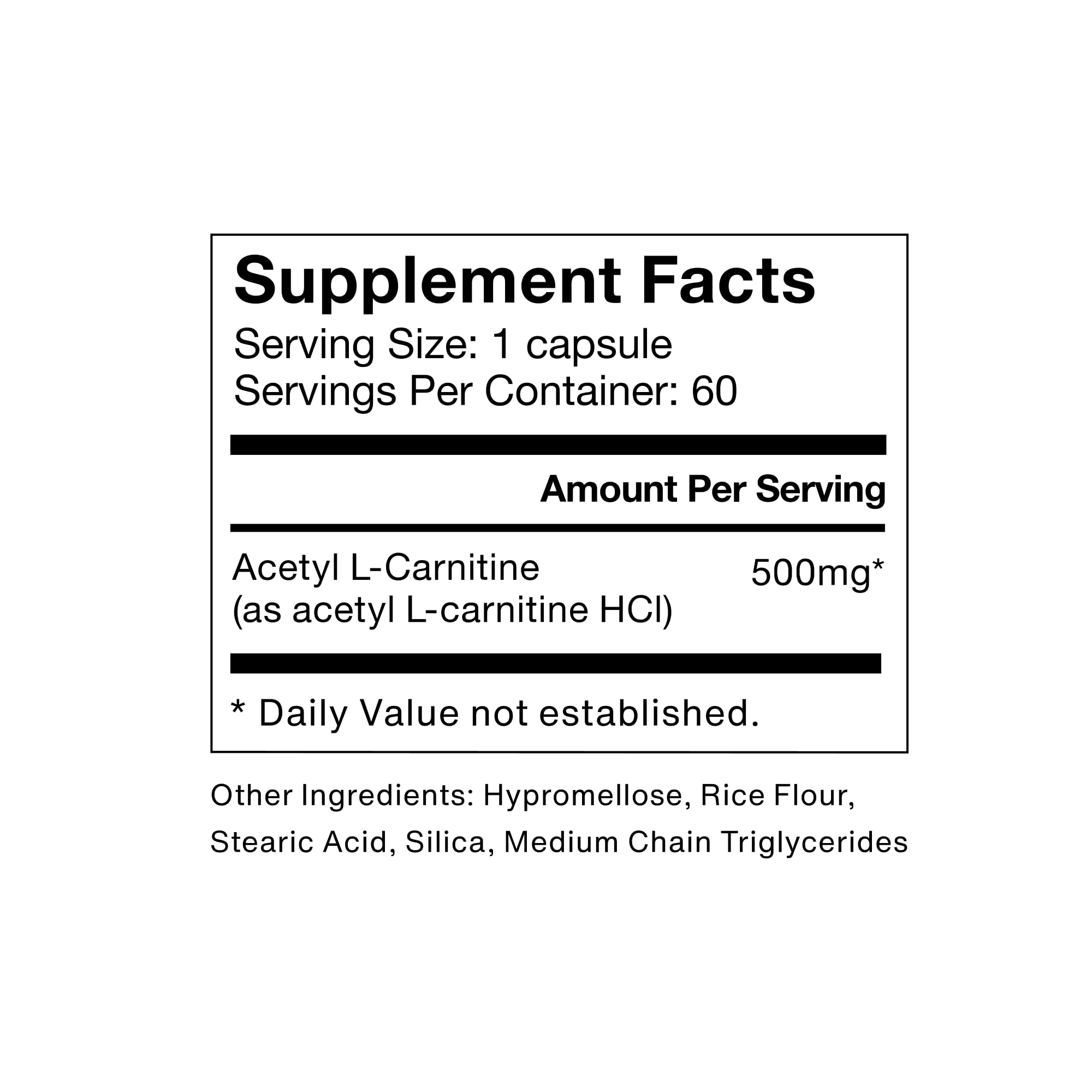 Momentous Acetyl L-Carnitine bottle with label