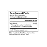 Momentous Ashwagandha supplement packaging details