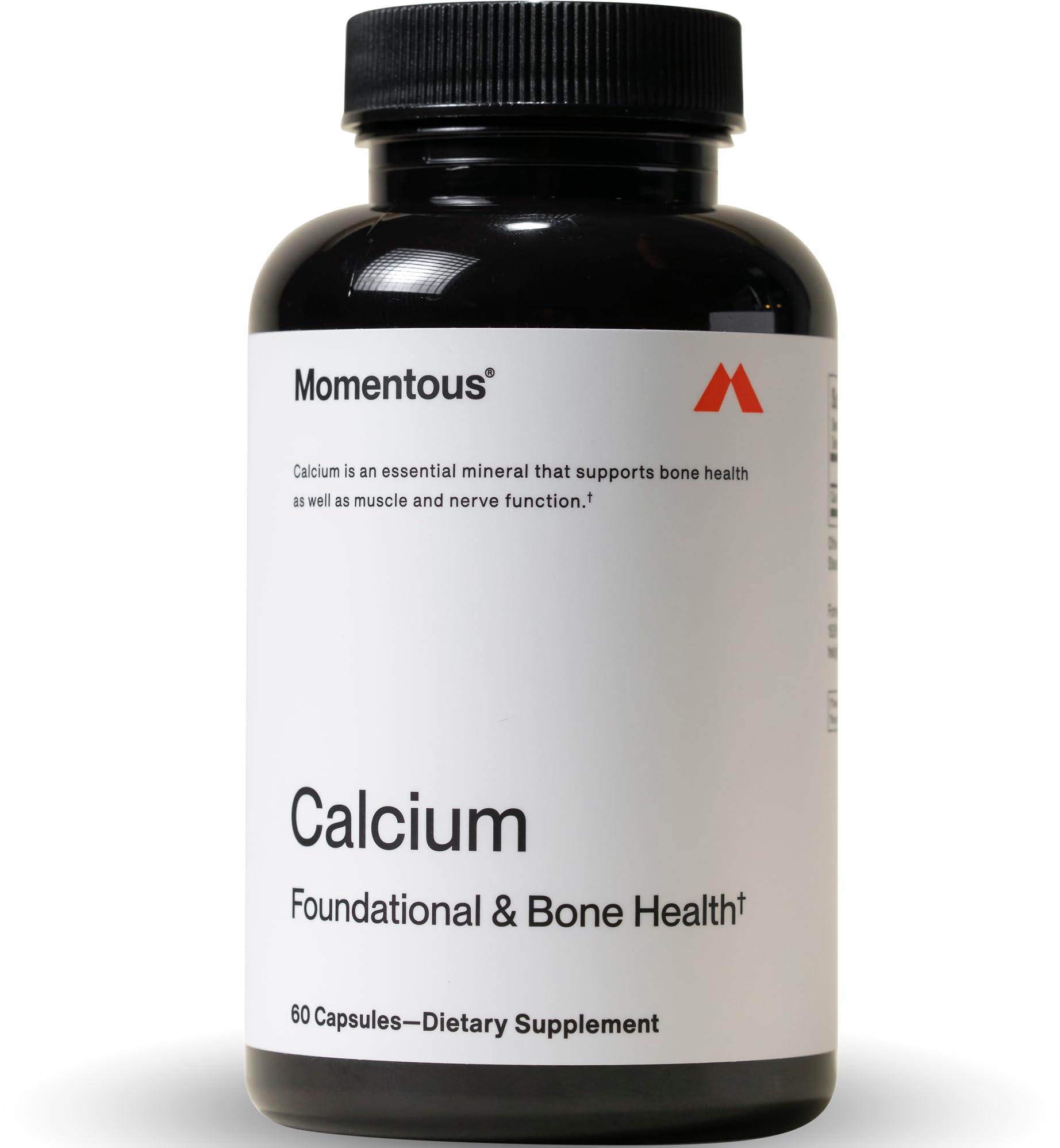 Momentous Calcium Dicalcium Malate Supplement front view