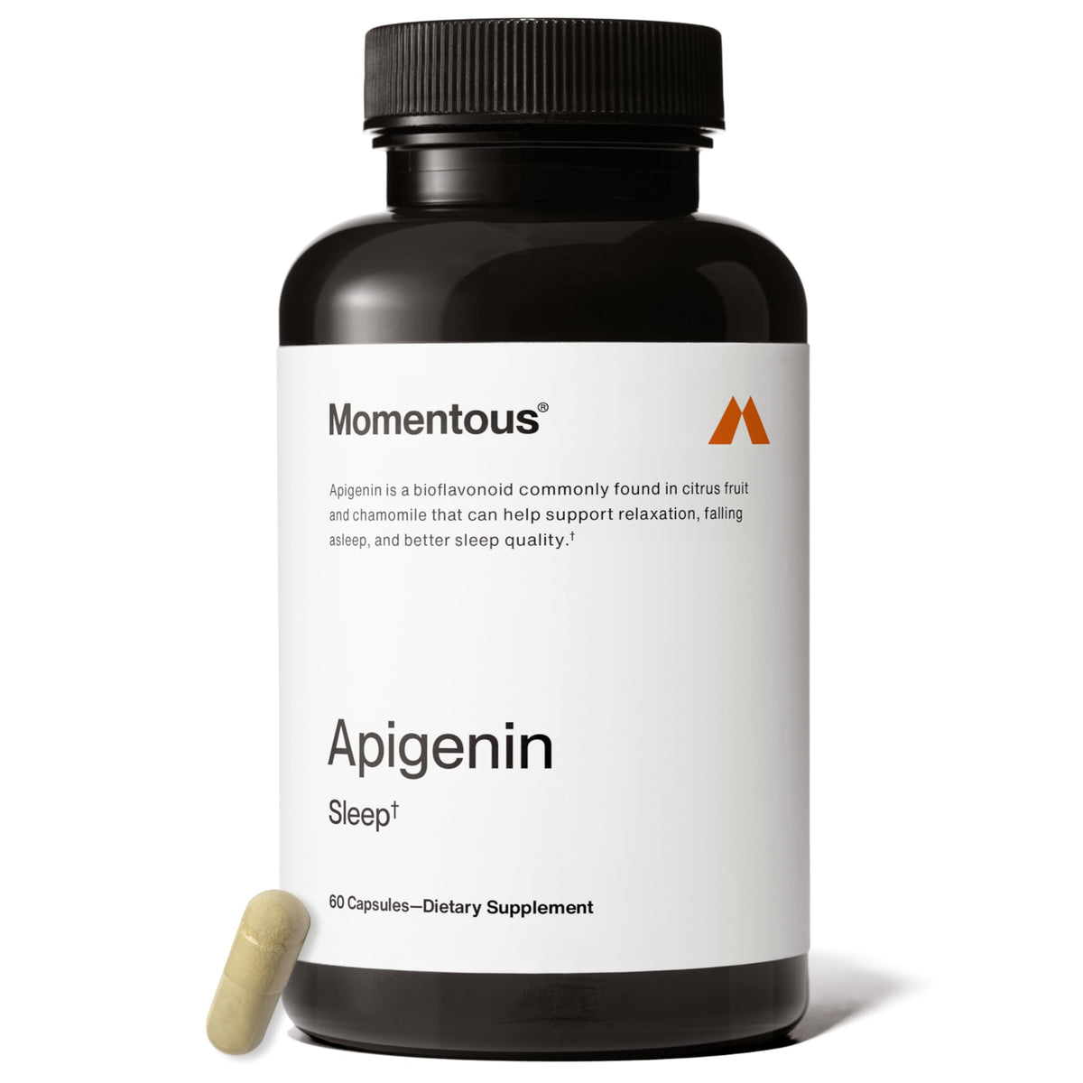 Momentous Capsules front view with packaging