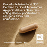Momentous Capsules open bottle with capsules visible