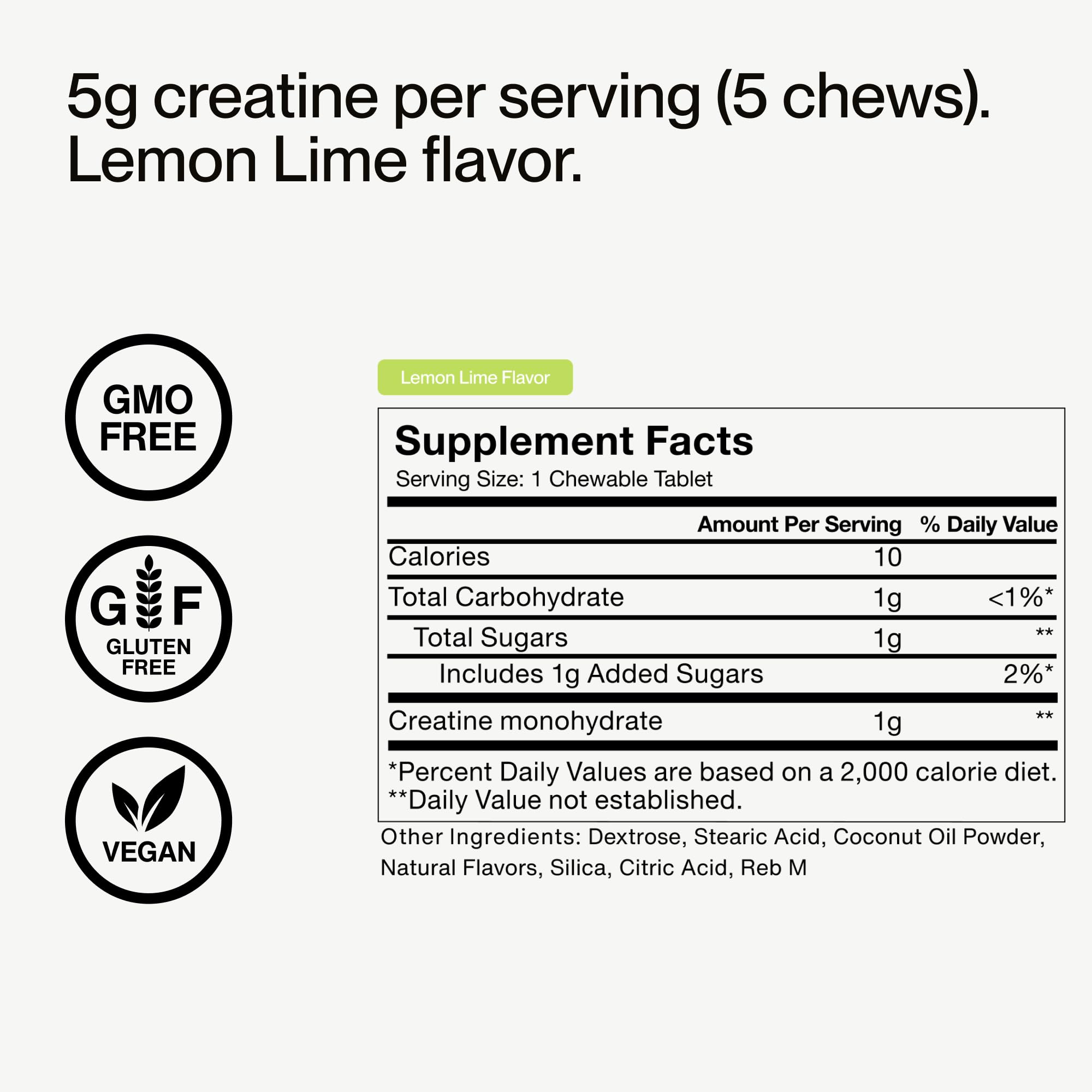 Momentous Chewable Creatine Tablets in a fitness bag