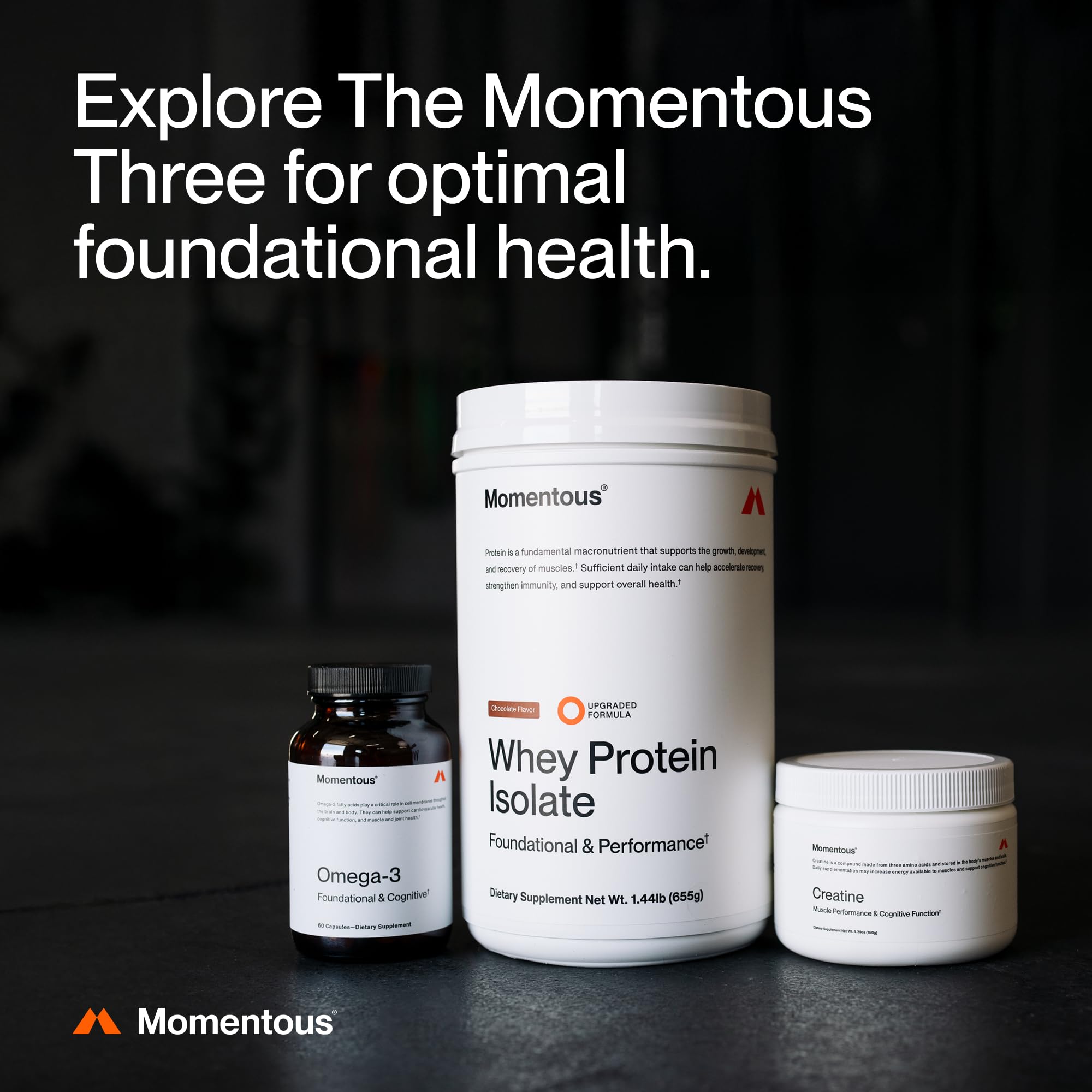 Momentous Creatine Powder 150g product details