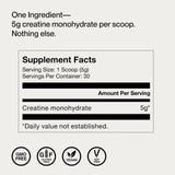 Momentous Creatine Powder 150g serving suggestion