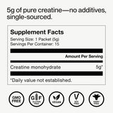 Momentous Creatine Powder 75g close-up of the powder texture
