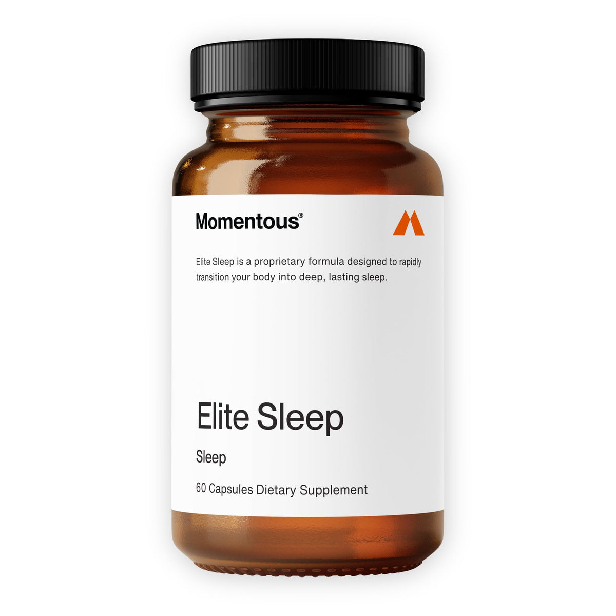 Momentous Elite Sleep Blend 59g capsules front view
