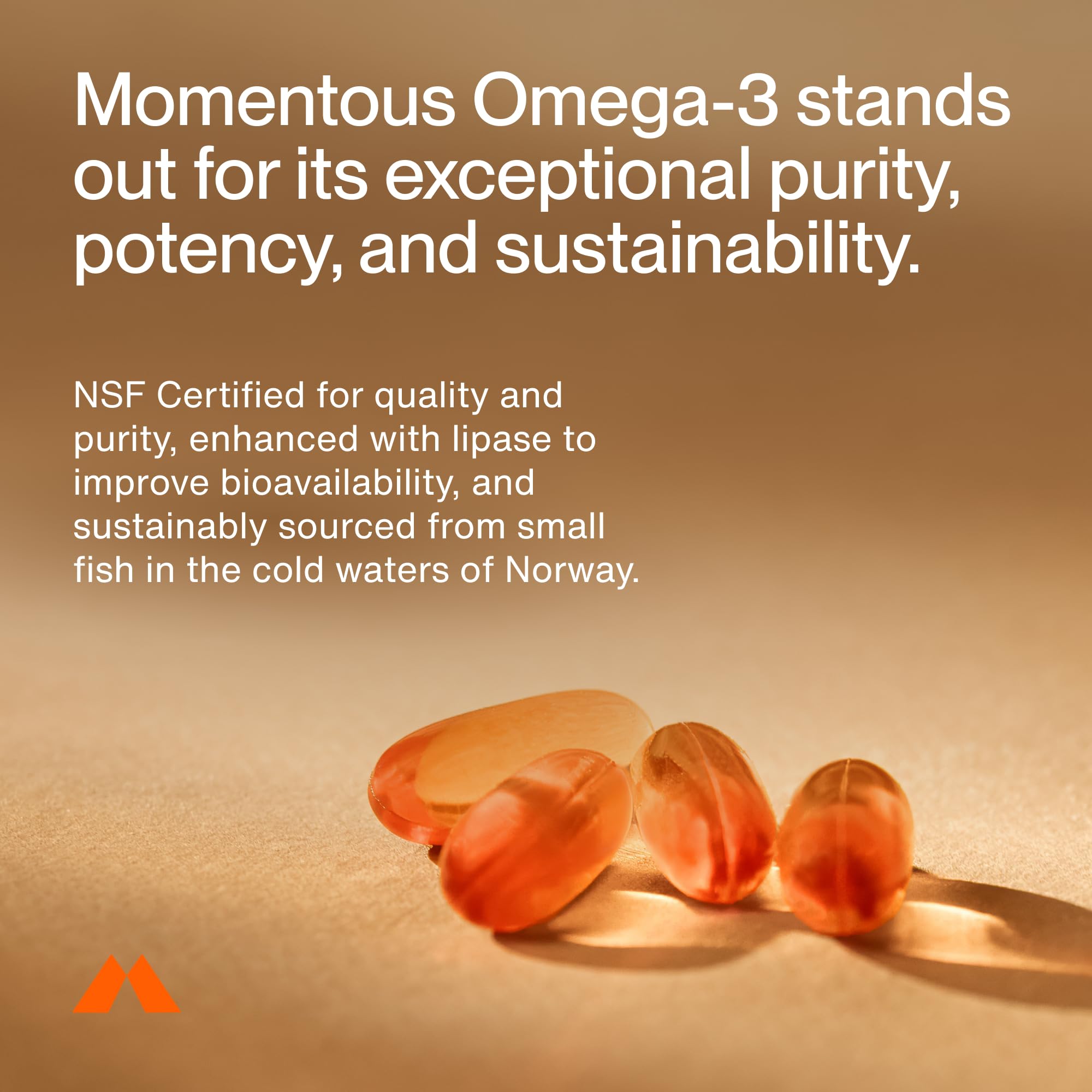 Momentous Fish Oil Omega-3 Supplements back view with ingredient list