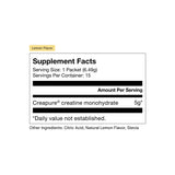 Momentous Lemon Creatine Powder 96g single-serve pack