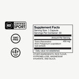 Momentous Resveratrol Supplement 32g capsule close-up