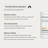 Momentous Vital Aminos 408g nutritional information