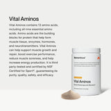 Momentous Vital Aminos 408g packaging side view