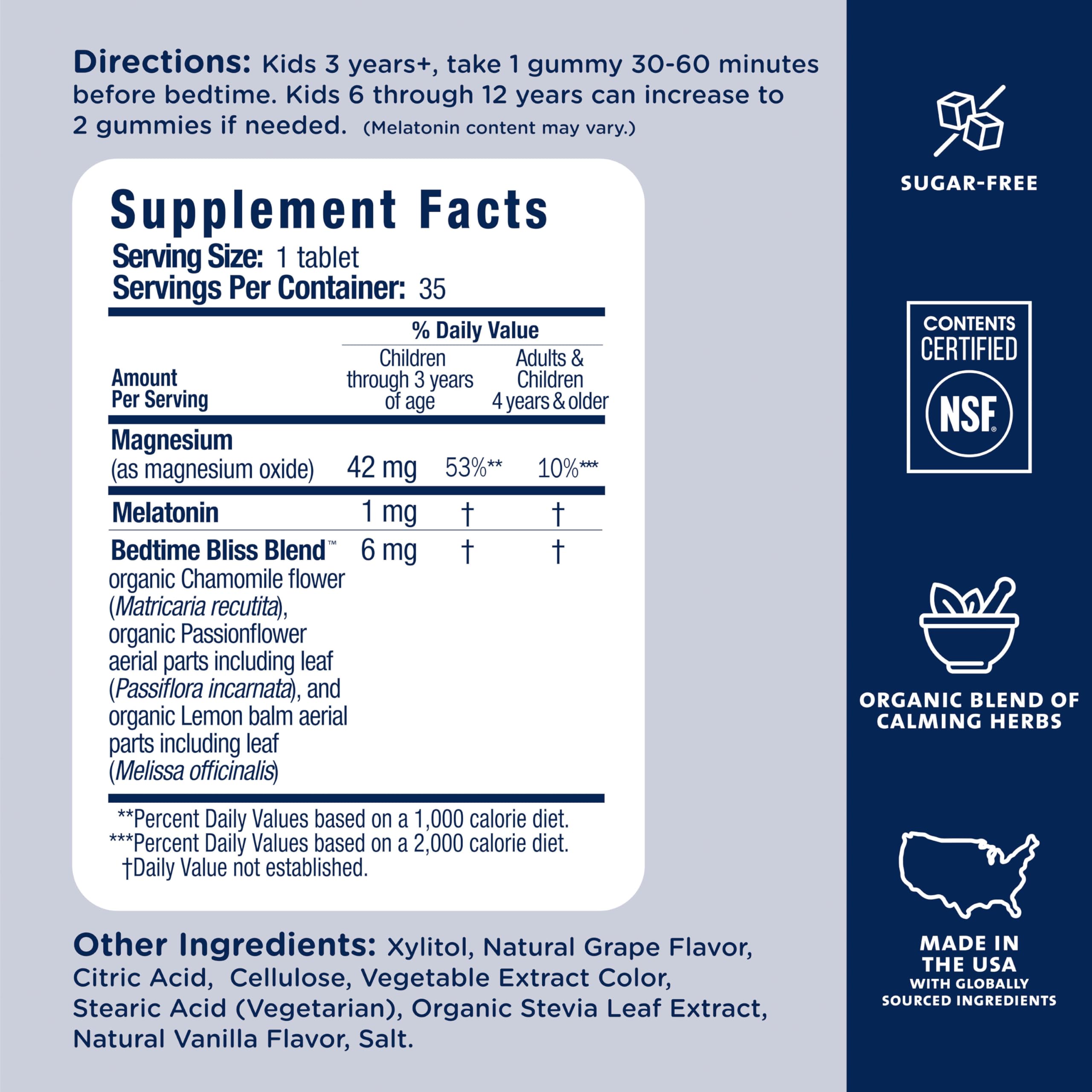 Mommy's Bliss Kids Melatonin Chewable with a child