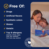 Mommy's Bliss Kids Melatonin Gummies on a wooden table