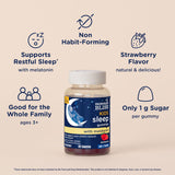 Mommy's Bliss Kids Melatonin Gummies side view showing ingredients