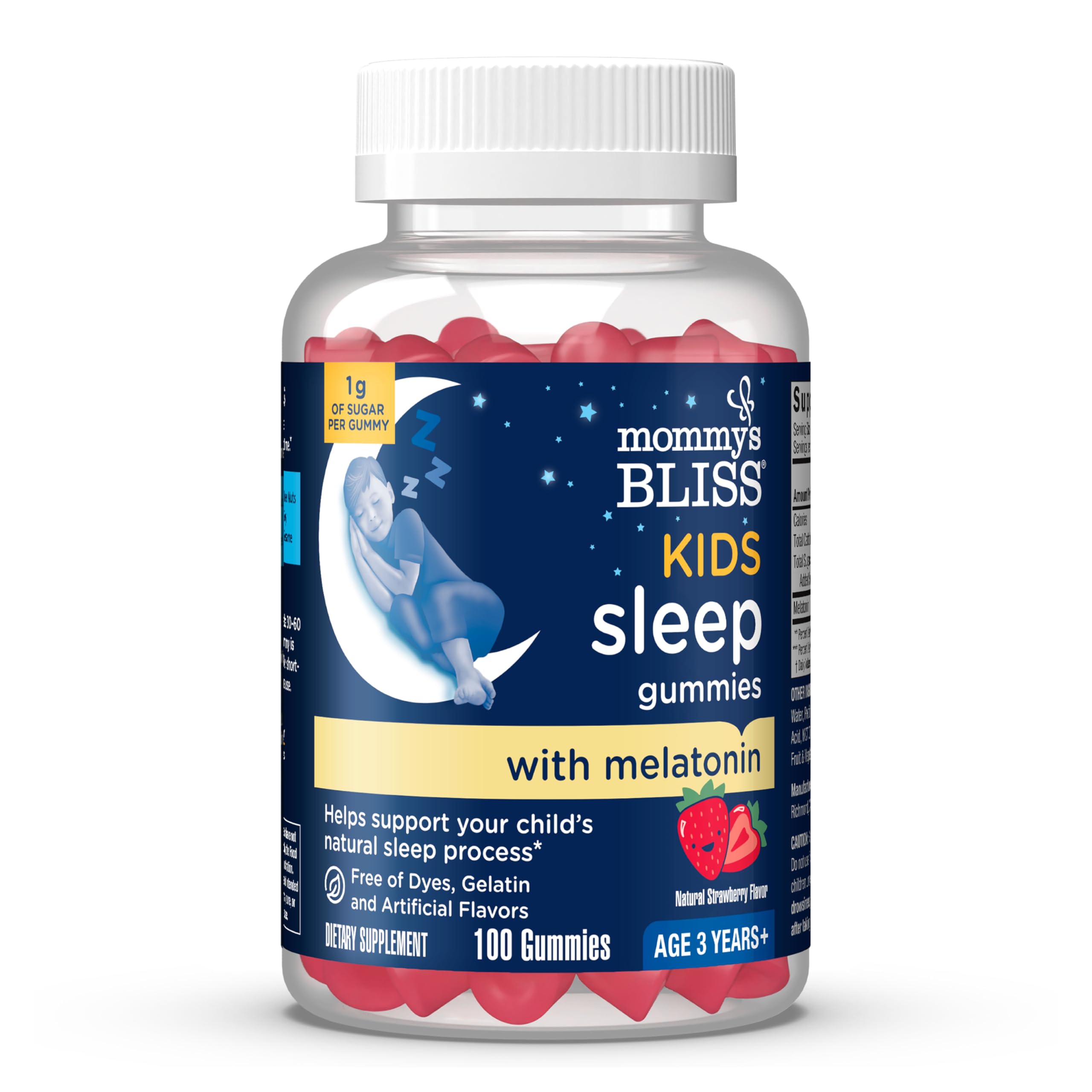 Mommy's Bliss Kids Sleep Gummies front view with packaging