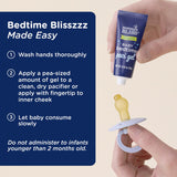 Mommy's Bliss Organic Baby Bedtime Paci Gel application on pacifier