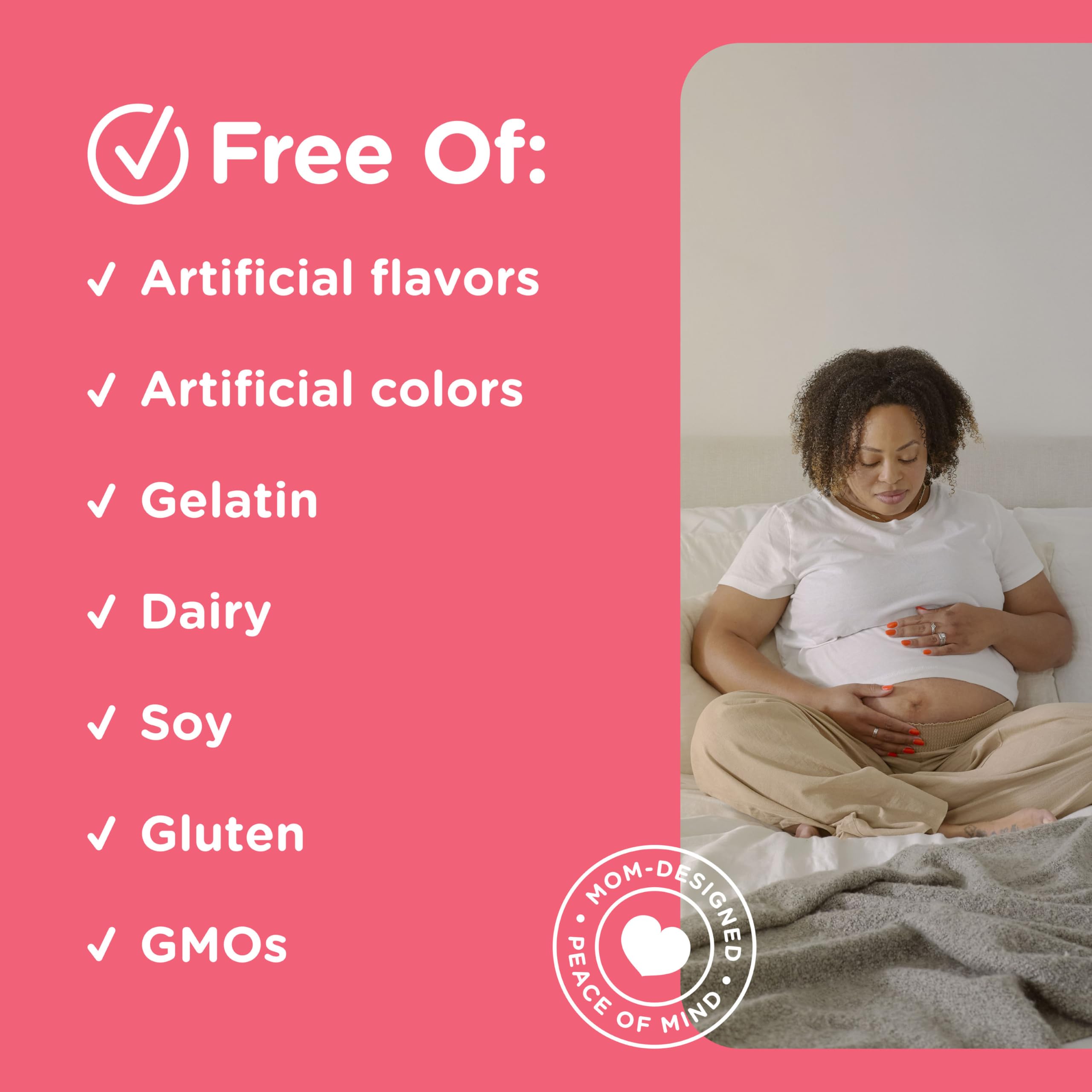 Mommy's Bliss Prenatal Multivitamins lifestyle scene with a mother