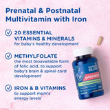 Mommy's Bliss Prenatal Multivitamins side view showing capsule details