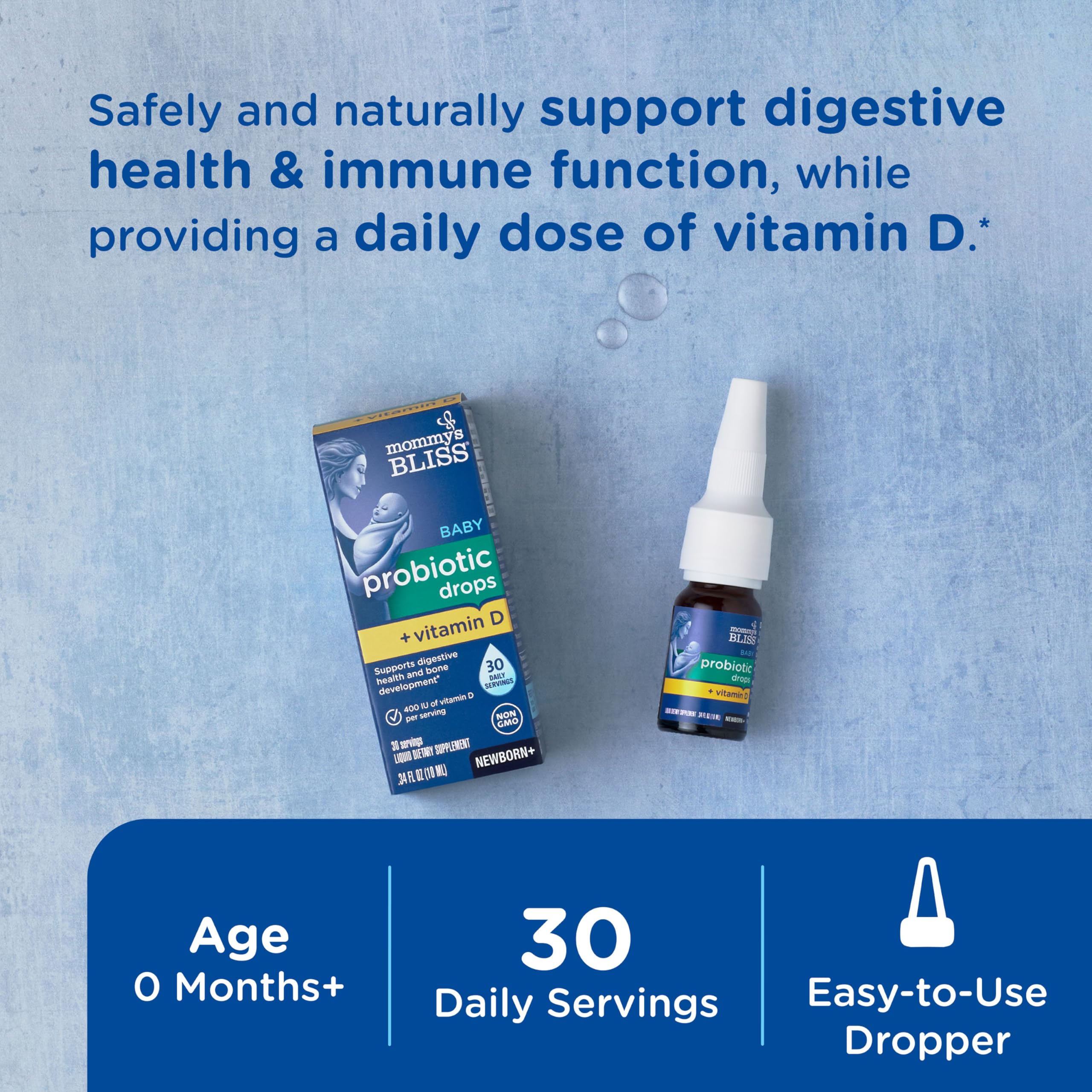 Mommy's Bliss Probiotic Drops dropper close-up