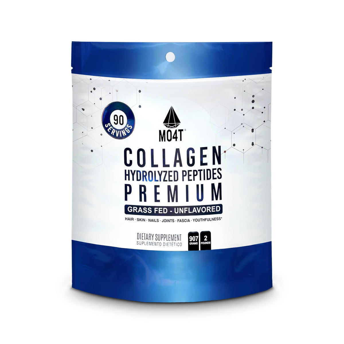 MOMOF4TRANSFORM Collagen Peptides 912g front view