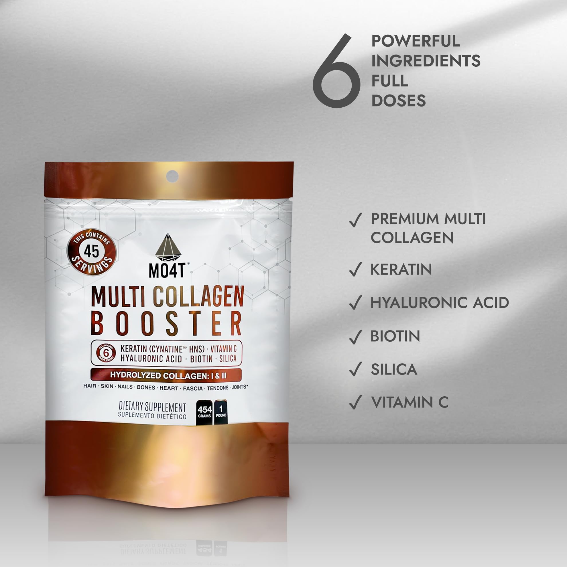 MOMOF4TRANSFORM Multi Collagen support 454g side view