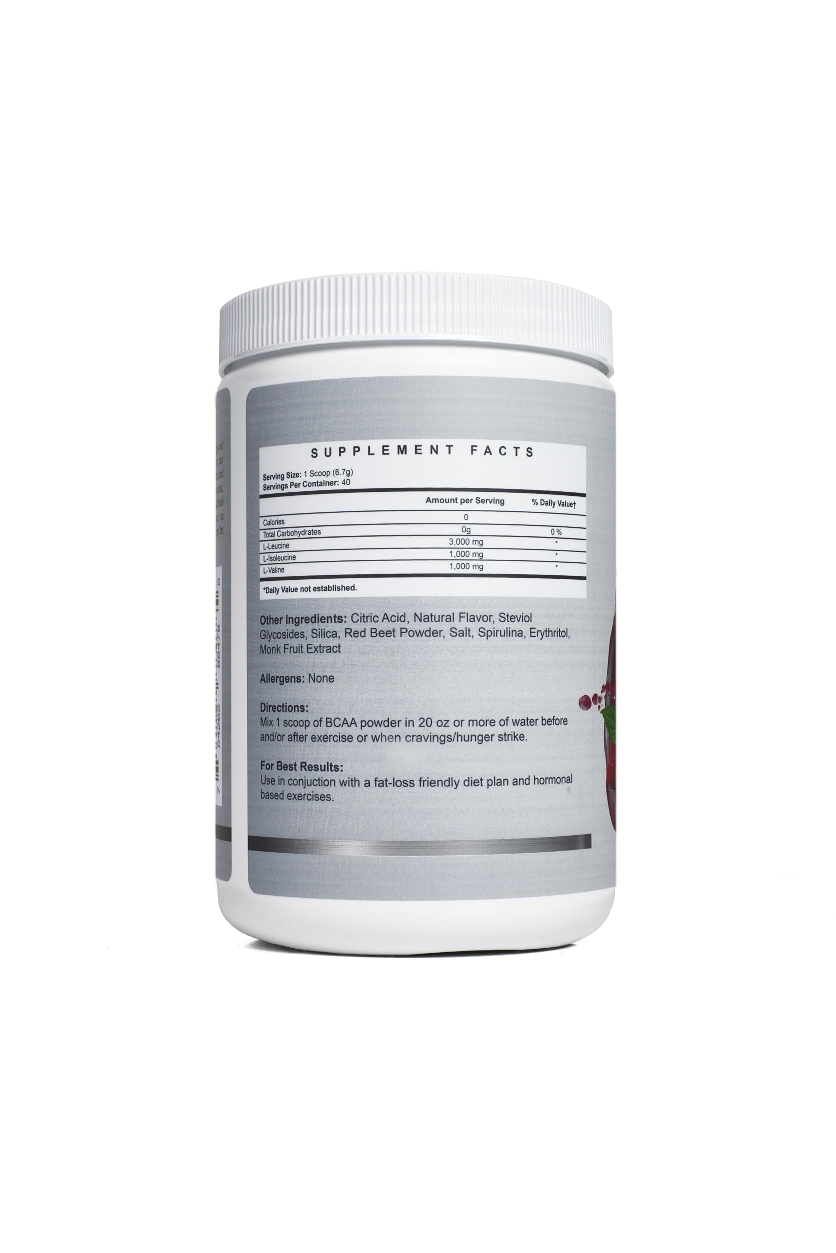 Momsanity BCAA Powder 331g packaging with great tasting flavours