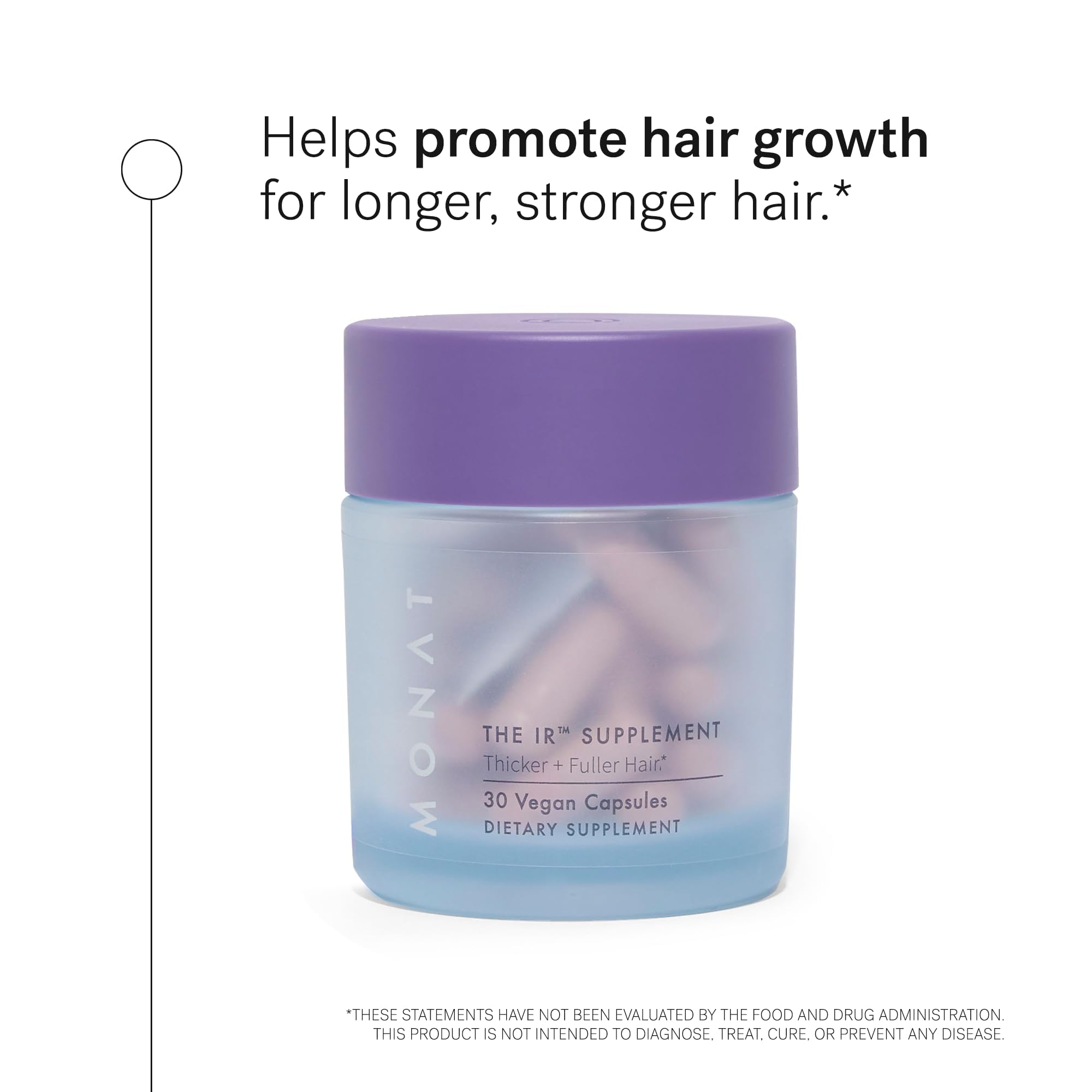 MONAT THE IR Hair Supplement 30 Capsules back view