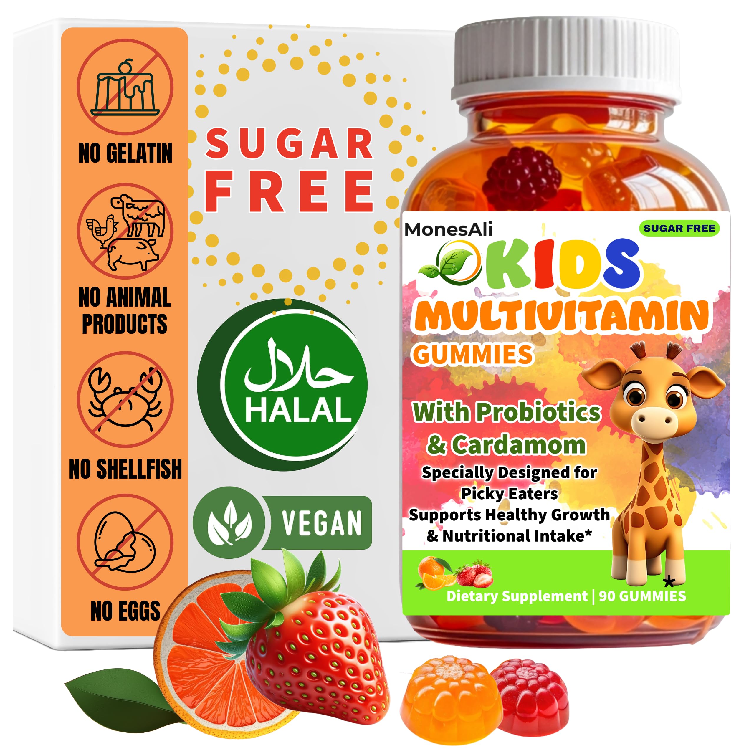 MonesAli Multivitamin Gummies front view packaging