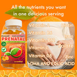 MonesAli Prenatal Gummies bottle side view