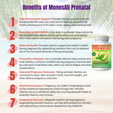 MonesAli Prenatal Vitamins with a measuring spoon