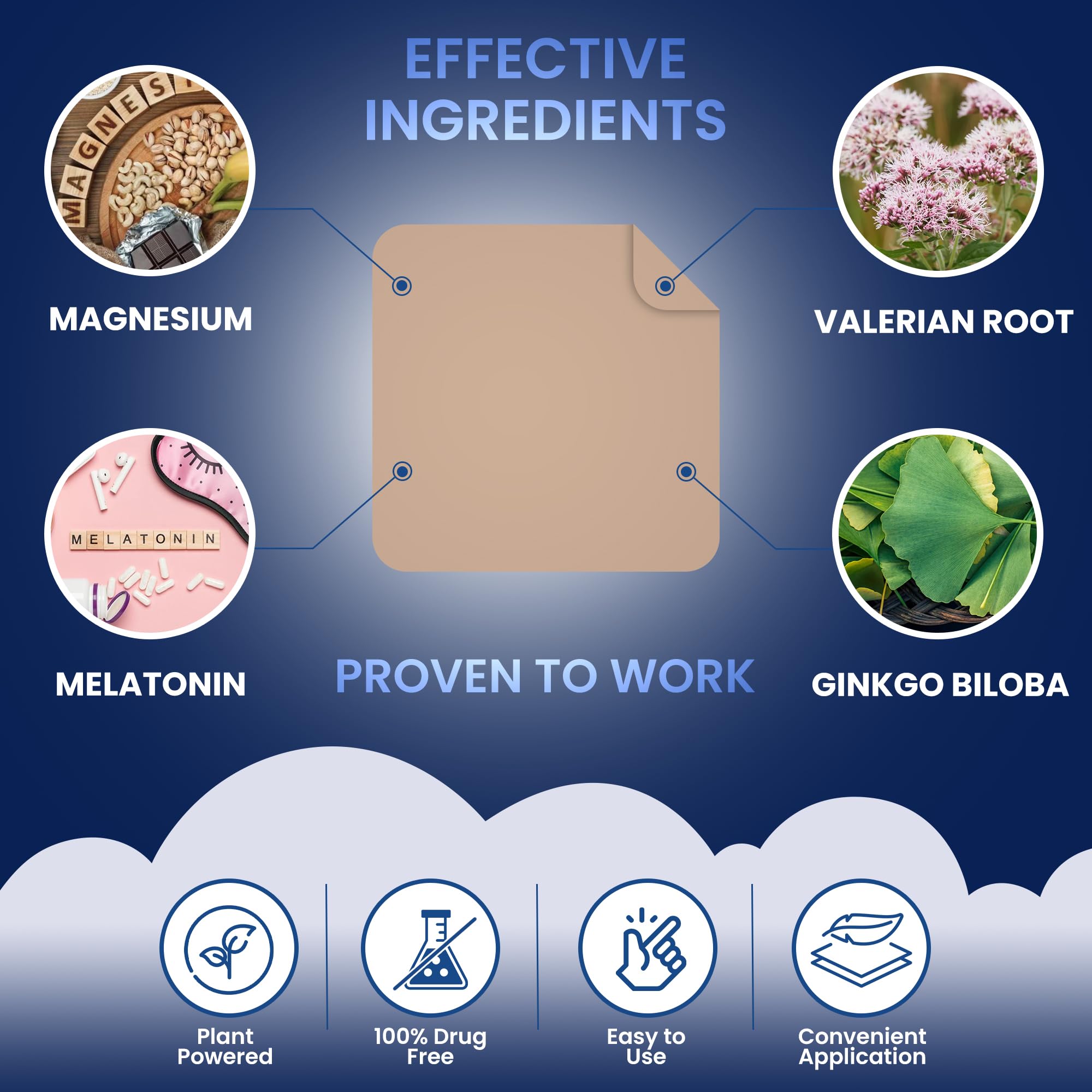 MONIER Sleep Patch applied on skin