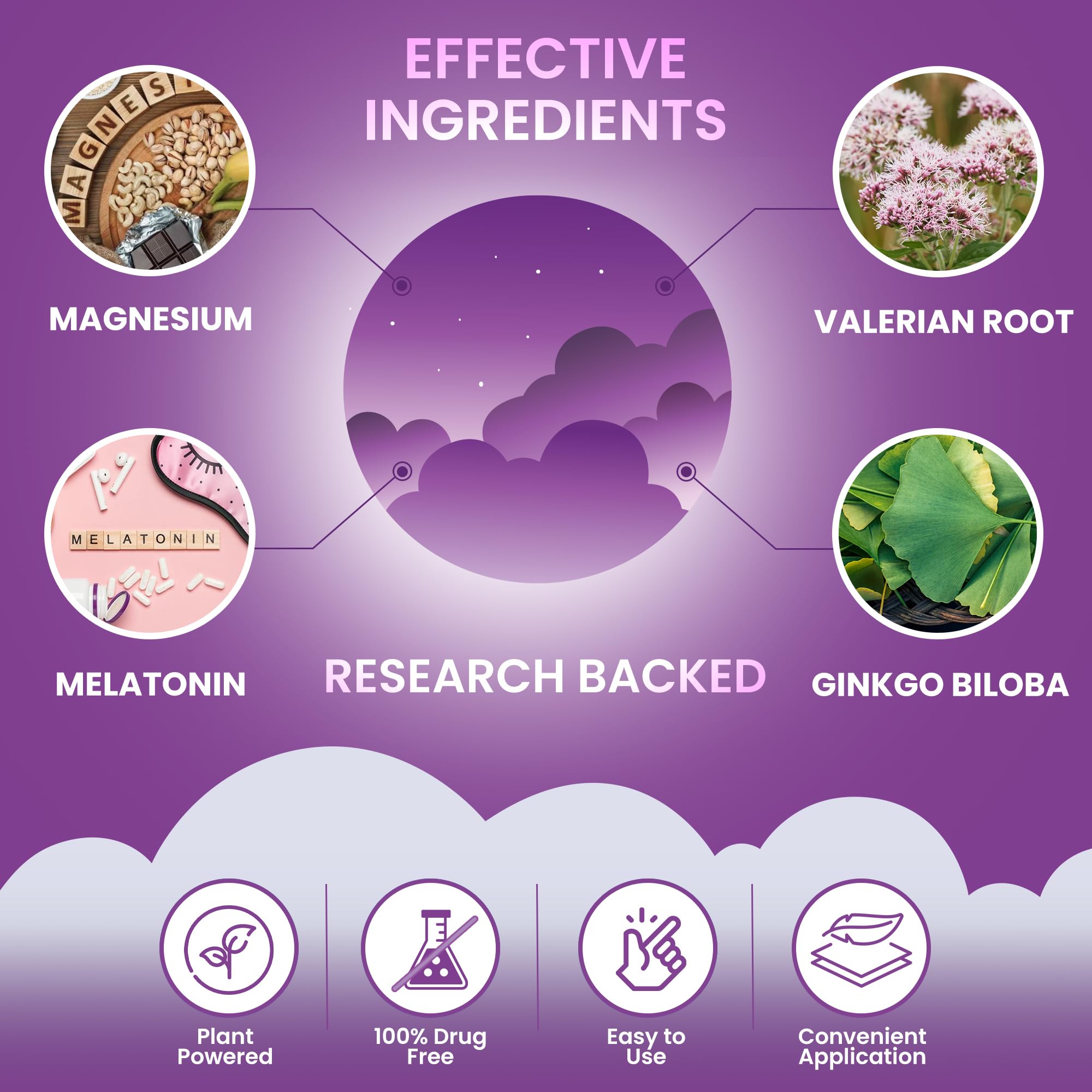 MONIER Sleep Patches applied on skin
