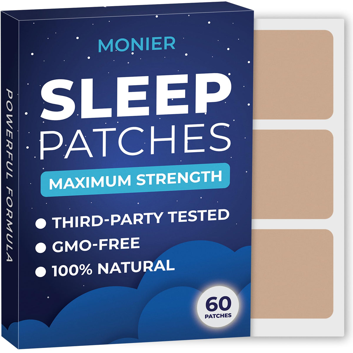 MONIER Sleep Patches front view with packaging