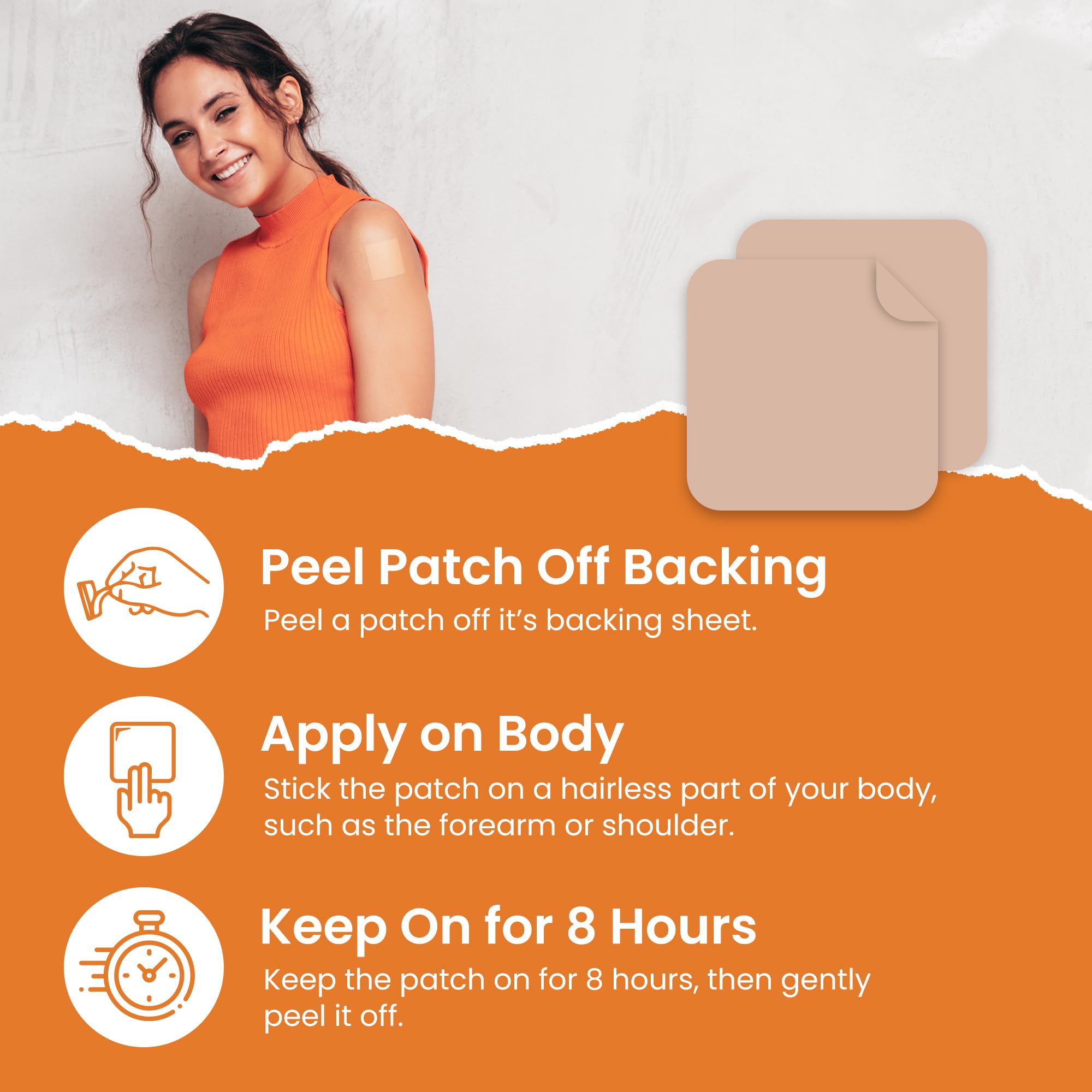 MONIER Vitamin B12 Patch application process