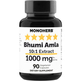 MONOHERB Extra Strength 10X Extract 1000mg vegetable capsules front view