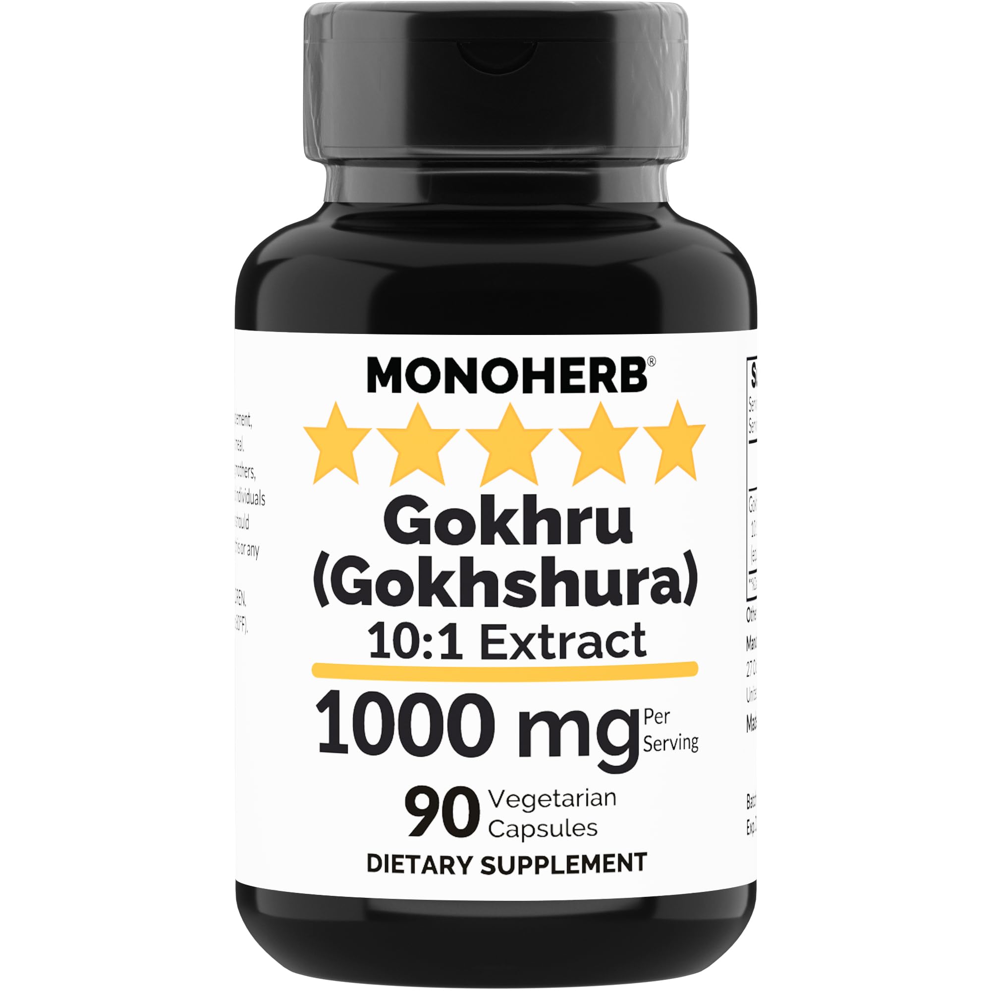 MONOHERB Extra Strength Blended Vitamin & Mineral Supplement front view with transparent capsules