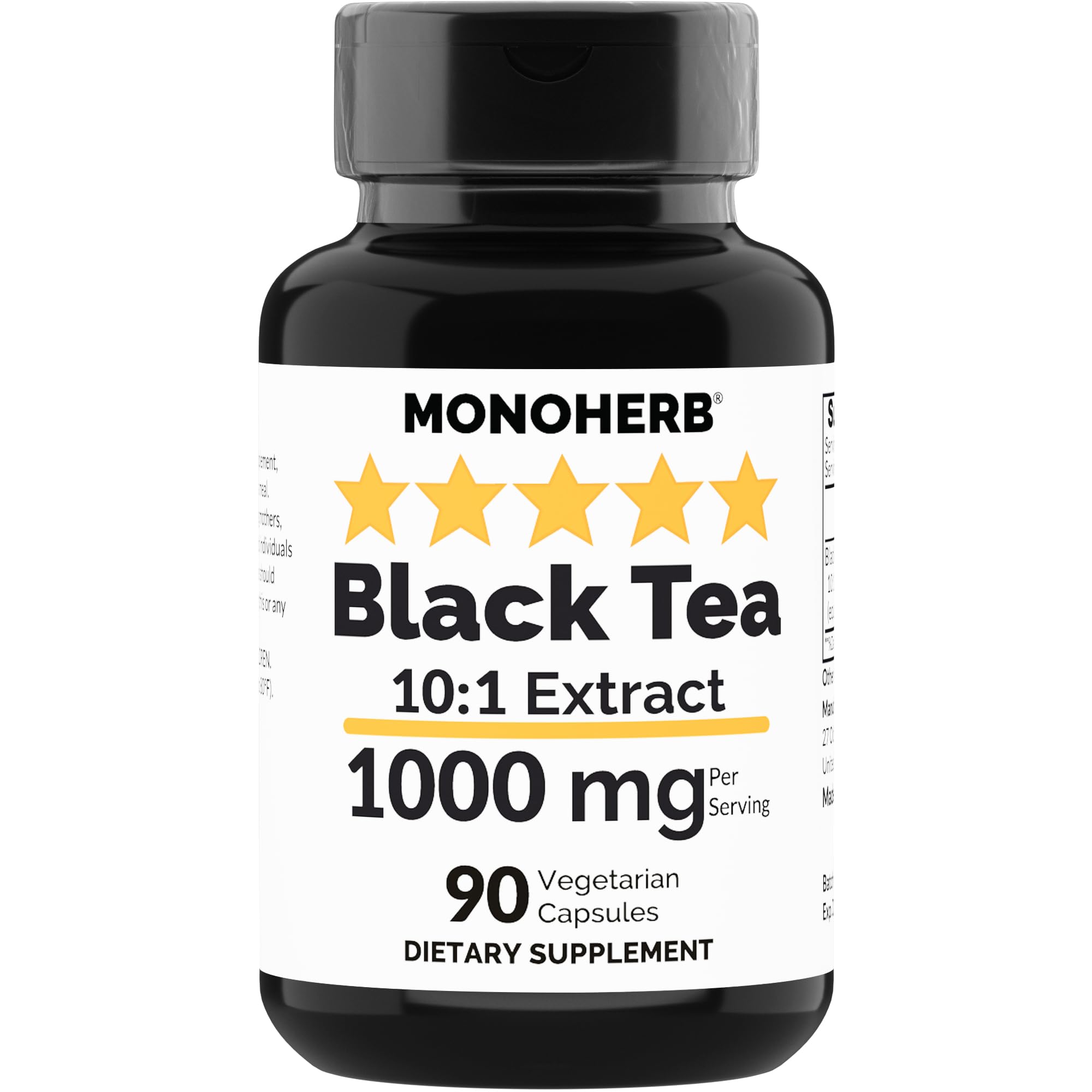 MONOHERB Green Tea Extra Strength 10X Extract capsules front view