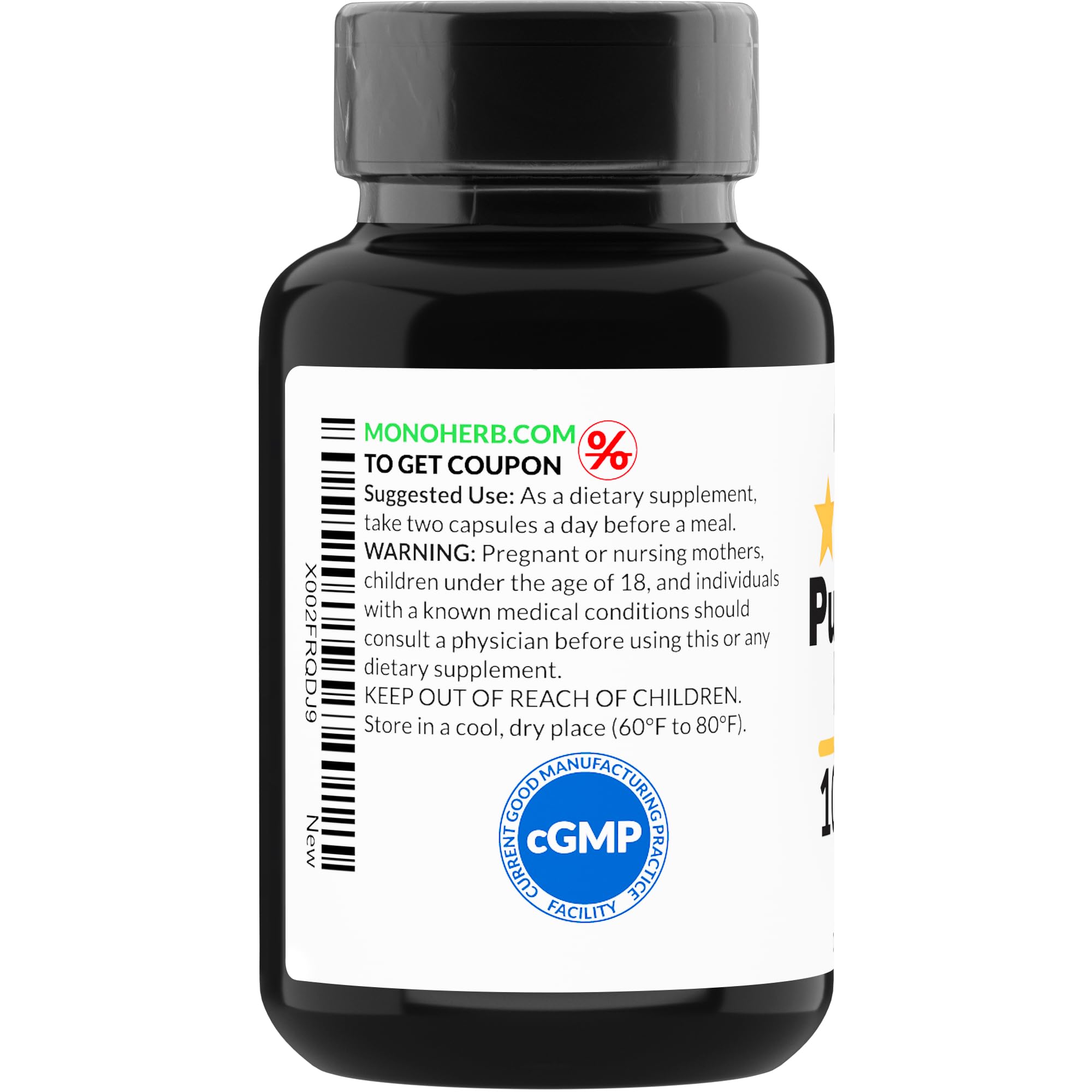MONOHERB Punarnava Extract packaging with capsule details