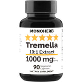 MONOHERB Tremella Mushroom Extract 1000 mg capsules front view