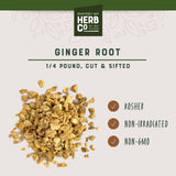 MONTEREY BAY HERB CO Ginger Root 109g back view with ingredient details