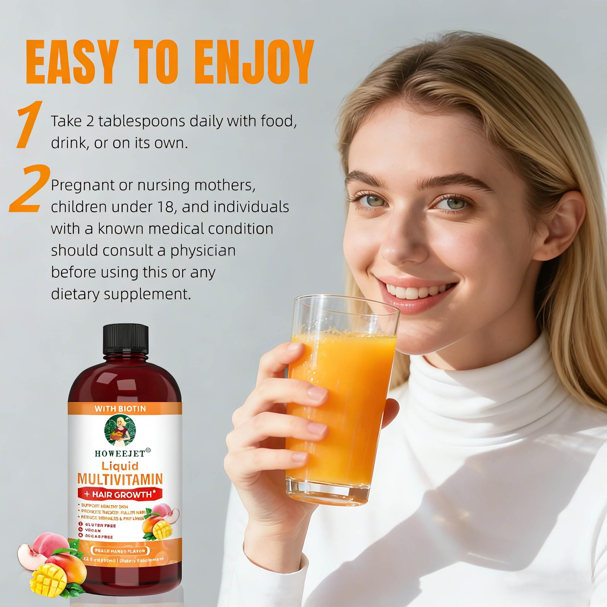 Montorchid Liquid Multivitamin 680g on a kitchen counter