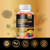 Mood Mingle Calcium Magnesium Zinc Gummies nutritional information label